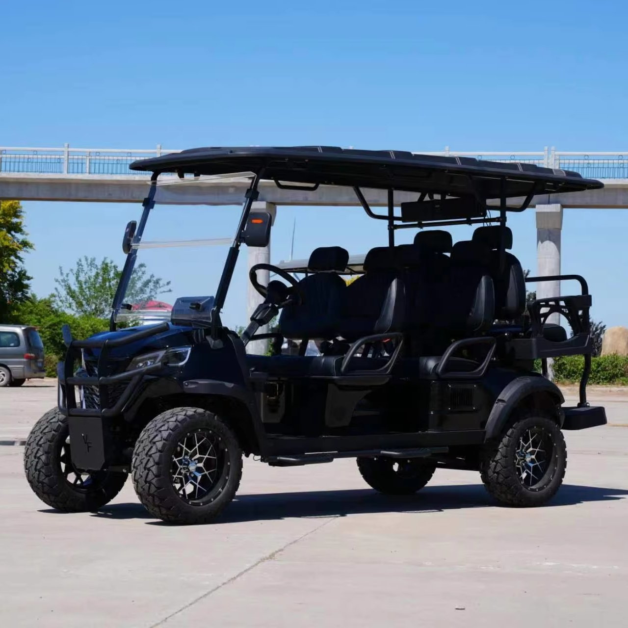 Customized 6 Seater Side by Side 4*4 Utv Electric Golf Buggy Cart With Legal Lithium Battery